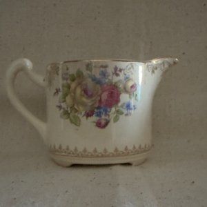 Crocksville China Co. Vintage Creamer 3"h x 5.5"w - Made in the USA
